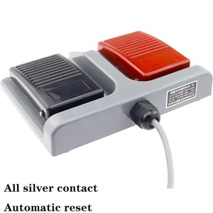 Большой двухкнопочный ножной переключатель MDFS-67, длина кабеля 2 метра, с USB-интерфейсом, с самовосстанавливающимся кабелем 10А/220В переменного тока - Product Image 5