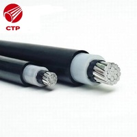 Cable de Alimentación XLPE Aéreo, Dúplex/Triplex, con Conductor de Aluminio de 0.6/1KV, 10mm, 16mm, 25mm, Superficie Galvanizada, ISO9001