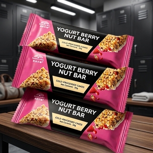 Barre protéinée faible en glucides aux fruits et noix, à l'huile <span class=keywords><strong>de</strong></span> <span class=keywords><strong>coco</strong></span>, collation énergétique, OEM, marque privée - Product Image 5