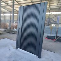 Moderne aluminium hoofdingang ontwerpen villa decoratieve schuifdeur tuin privacy aluminium poort