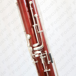 <span class=keywords><strong>Basson</strong></span> pour enfants en érable avec cloche allemande plaquée argent, clés en Do, 2 bocaux, à vendre pour les enfants de 7 à 11 ans - Product Image 4