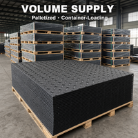 Tapis de protection pour gazon en PEHD vierge 4x8 pieds, tapis de chantier robustes et résistants à l'usure en UHMWPE 4x8