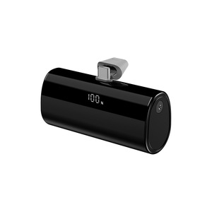 Factory Mini Capsule 5000mAh Power Banks con pantalla digital Tipo C Cargador Power <span class=keywords><strong>Bank</strong></span> 5000mAh Powerbank - Product Image 6