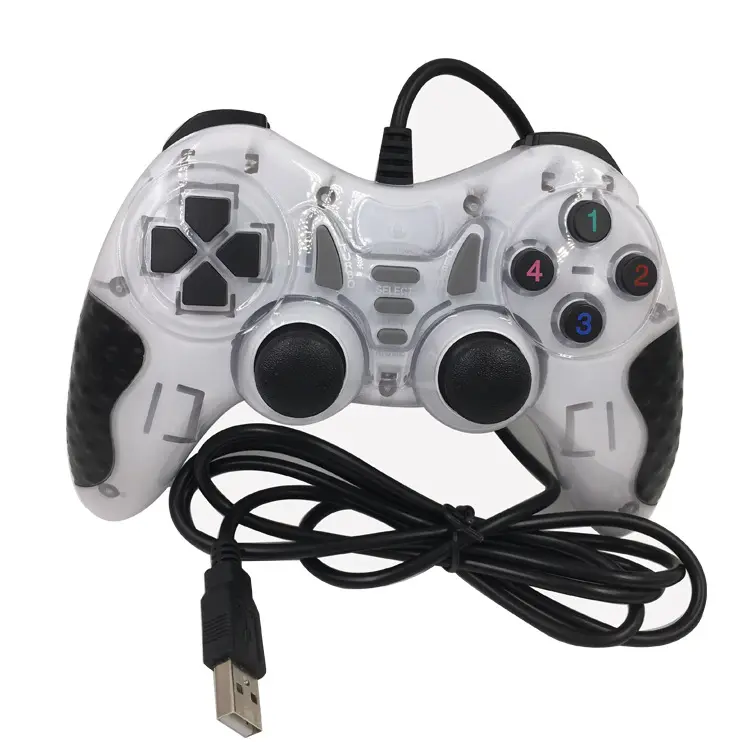 Hot Selling USB Wired Joystick Double Shock Joypad Game Controller PC Gamepad for PC Computer Laptop Handheld Game Player