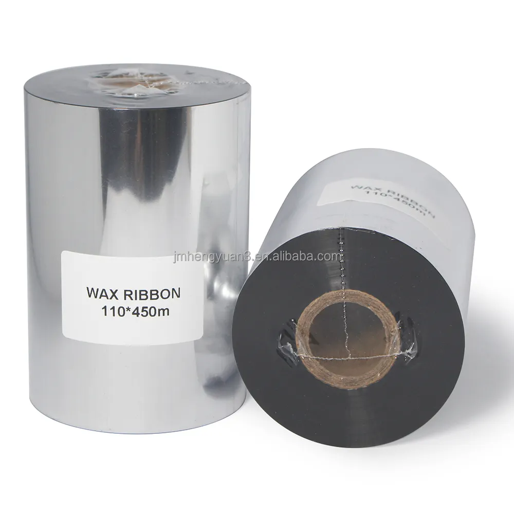 Color or Black Thermal Transfer Barcode Printer Ribbon 110mmx300m 110mmx450m TTR Transfer Wax Resin Ribbon