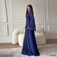 Nouvelle Conception 2026 Robe Musulmane Abaya Pudique pour Femme à Manches Longues en Polyester Respirant