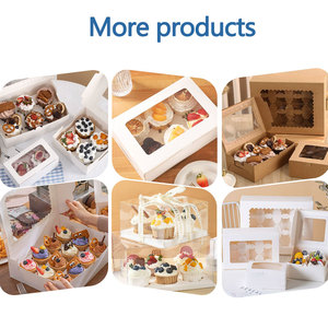 Caja de donas de grado alimenticio personalizada, ventana transparente para embalaje de regalo de panadería, caja de embalaje para llevar postres de papel Kraft con logotipo - Product Image 5