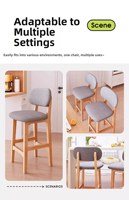 Fabricants de meubles, tabourets de bar modernes minimalistes en bois massif, chaises hautes pour table de bar en Chine