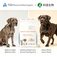 Poudre hyperprotéinée pour la croissance musculaire à absorption rapide pour chiens et chats - Soutien à la force et à la santé de la peau et du pelage - Complément alimentaire pour animaux de compagnie
