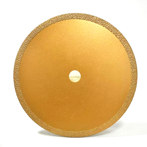Lames de scie diamantées brasées de qualité industrielle, revêtement Ti, 100/125/150/180 mm, pour couper les tubes métalliques, les barres d'armature en fer, le béton - Product Image 1