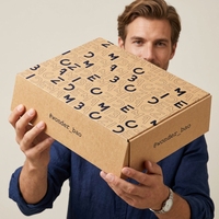 Logo personnalisé Enveloppe Chaussettes Emballage Brillant Laminé Peint Carton Kraft Papier Ondulé Affichage Vêtements Boîte Pliable