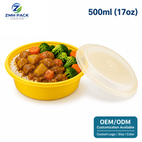 Services d'emballage personnalisés ZMH pour la restauration : Impression UV de logo sur PP jetable 39oz, support OEM/ODM professionnel
