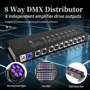 Convertidor de Señal AICPOSE de 8 Puertos para Iluminación de Escenarios de DJ y Discotecas, Expansor de Red DMX de 8 Vías - Product Image 5