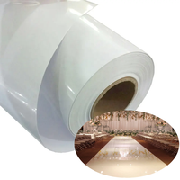 Rouleaux de vinyle auto-adhésifs en PVC amovibles brillants/mats pour la décoration de mariage de piste de danse