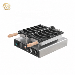 Machine à gaufres commerciale électrique <span class=keywords><strong>pas</strong></span> chère en forme de banane 1800W, 5 empreintes, antiadhésive, en acier inoxydable, pour snacks - Product Image 3
