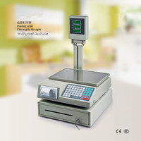 AIDA A-806 Digitale LED LCD Weegschaal 220V Elektronische Weegschaal voor Fruit en Groente Prijzen