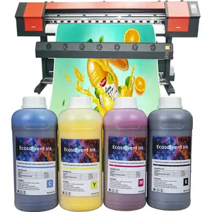 Tintas de alta calidad tinta de impresora solvente tinta de impresión de vinilo eco solvente para impresión de la industria al aire libre