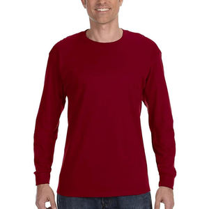Camiseta Minimalista de Manga Larga para Hombre, de Poliéster/Algodón, Lisa, Lista para Personalizar con Bordado, Transferencia Térmica o Impresión de Marca - Product Image 4