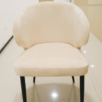 Fauteuil de salon en velours moderne de luxe Haosi avec housse amovible pour salon, chambre à coucher et hôtel - Design modulaire