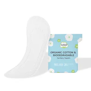 Compresas sanitarias ecológicas biodegradables para mujeres, compresas sanitarias de anión para la menstruación