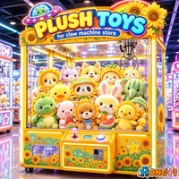 Plus de 10 000 modèles - Peluche Panda Canard de 8 pouces, adorable peluche fruit jaune pour machine à griffes, fournitures de prix pour salles d'arcade