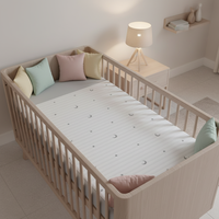Matelas de lit pour enfants Skylee Easy Clean, lavable, haute élasticité, lavable, 4D Air Nest, en polymère Poe