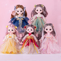 Nouvelles poupées miniatures en plastique de 17 cm (6 pouces) pour filles, style antique, divers styles, surprise Hanfu, princesse, cadeau pour enfants, 2025