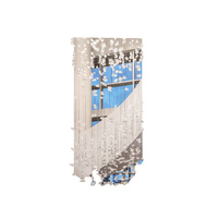 Lustre en verre transparent en forme de roche irrégulière, luminaire suspendu personnalisé pour escalier en colimaçon, hall d'hôtel