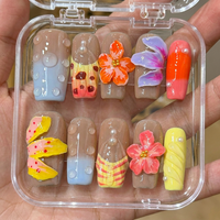 Uñas Postizas de Moda al por Mayor, Uñas de Gel Suave Prediseñadas, Suministros para Uñas OEM al por Mayor