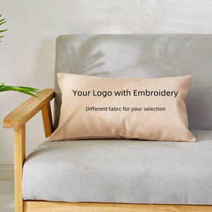 ปลอกหมอนอิงแบบปักโลโก้ออกแบบได้ตามต้องการปลอกหมอนอิงตกแต่งบ้านดีไซน์ลูกค้า - Product Image 3