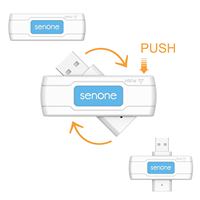 Lecteur de cartes d'identité USB pliable intelligent avec compatibilité carte bancaire ATM et prise en charge ISO 7816 pour banques, e-gouvernement et hôtels.