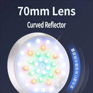 Lumière LED étanche à clipser pour aquarium 360° °   Lampe à col de cygne flexible à spectre complet pour nano aquarium et croissance de petites plantes - Product Image 4