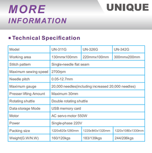UN326G Electronic Pattern <b>Sewing</b> <b>Machine</b> High-quality Industrial <b>Sewing</b> <b>Machine</b> - Product Image 3