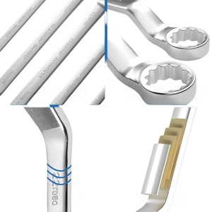 Clé à douille à double extrémité, clé à anneau à 12 points, acier au carbone chromé, outil manuel, réparation automobile/machinerie - Product Image 4