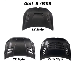 Parti di <span class=keywords><strong>Carrozzeria</strong></span> per Tuning Auto <span class=keywords><strong>Volkswagen</strong></span> Golf 5, 6, 7, 8 (MK5, MK6, MK7, MK8) Cofano Anteriore in Fibra di Carbonio - Product Image 2