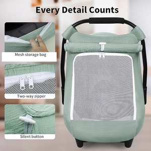 Copertura <span class=keywords><strong>per</strong></span> Seggiolino Auto <span class=keywords><strong>per</strong></span> Bambini, Telo Multiuso <span class=keywords><strong>per</strong></span> Cappottina Seggiolino Auto con Parasole Privacy, Coperture <span class=keywords><strong>per</strong></span> Portabebè <span class=keywords><strong>per</strong></span> Bambini e <span class=keywords><strong>Bambine</strong></span> - Product Image 6
