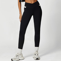 Conjunto Deportivo de Verano para Mujer: Sujetador Deportivo con Espalda Cruzada y Pantalones de Yoga de Cintura Alta, Transpirables y Absorbentes del Sudor