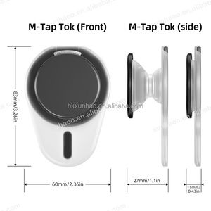 Từ có thể điều chỉnh gấp điện thoại Grip với biểu tượng tùy chỉnh in linh hoạt Silicone điện thoại thông minh đứng không thấm nước m-an toàn tương thích - Product Image 6