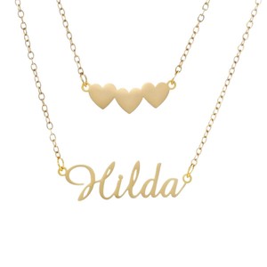 Collana con Ciondolo Personalizzato in Acciaio Inox Placcato Oro 18K, Gioiello Regalo Personalizzato di Tendenza - Product Image 4