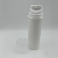 Bouchon à rabat de luxe blanc et champagne acrylique bouteille d'émulsion sous vide flacon pulvérisateur ensemble de soins de la peau bouteille en plastique