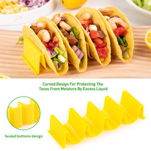Estante de rollo mexicano para comida Soporte de bandeja en forma de onda creativa para Tacos Panqueques Tortillas para cafés y restaurantes - Product Image 4