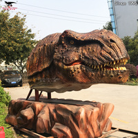 Dinosaure T-Rex Animatronique Réaliste en Résine pour Décoration Intérieure/Extérieure de Musées et Parcs, avec Rugissement Réaliste