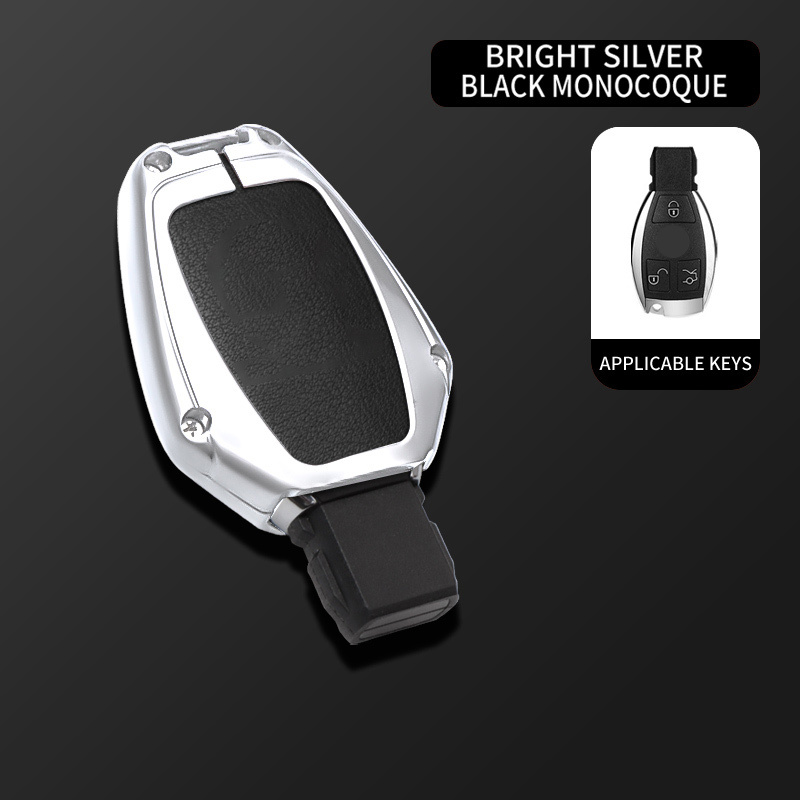 Guscio singolo nero argento brillante