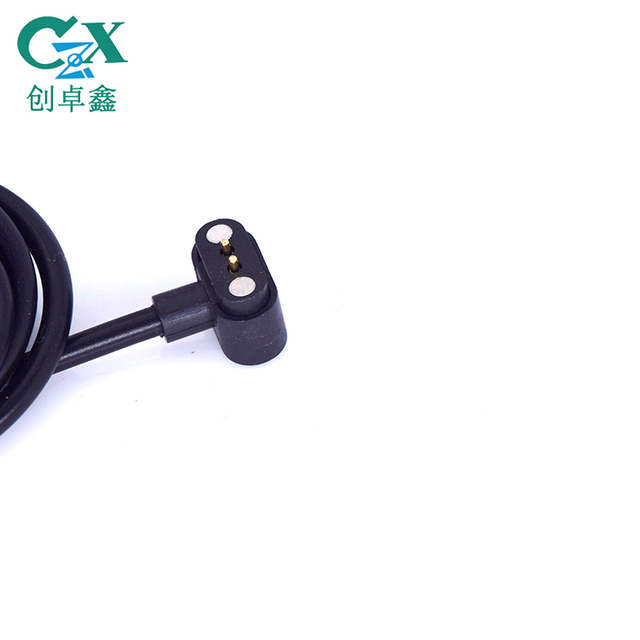CZX Brass Magnetic Spring Loaded Pogo Pin Connector IP54 Waterproof 2A 12V Power Charger Male/Female 2 Pin Adapter Cable