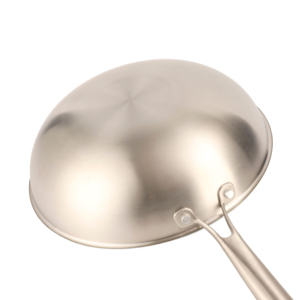 Wok hybride à induction en acier inoxydable 3 plis avec revêtement céramique antiadhésif sans PFAS, fourni directement par l'usine - Product Image 3