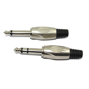 อะแดปเตอร์เสียง 6.35 มม. แบบโมโน ปลั๊กโลหะผสมสังกะสี ได้รับการรับรองมาตรฐาน RoHS - Product Image 1