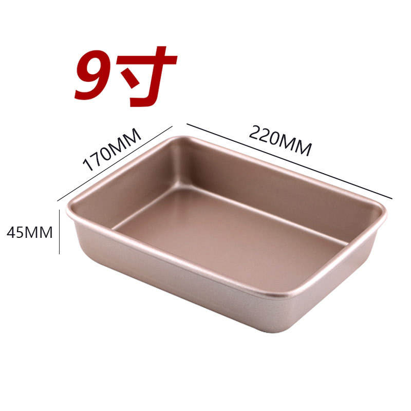 Plaque de cuisson antiadhésive rectangulaire multifonctionnelle de 9 pouces