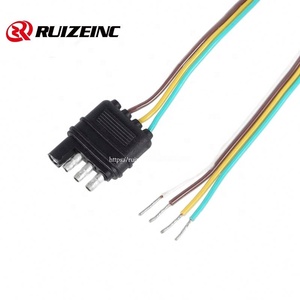 도매 픽업 트럭 트레일러 4 핀 터미널 와이어 빔 자동차 변환 플러그 연결 케이블 전원 코드 - Product Image 4