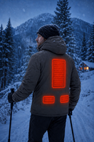 Veste chauffante électrique pour homme, hiver, charge USB, manteau thermique chauffant, résistant au vent, vêtements de sport d'extérieur