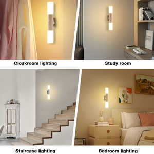 Hiện Đại Trang Trí Nội Thất Tường Sconces Thay Đổi Độ Sáng Cạnh Giường Ngủ Phòng Khách Hành Lang Không Dây Có Thể Sạc Lại LED Xuống Đèn Tường - Product Image 5